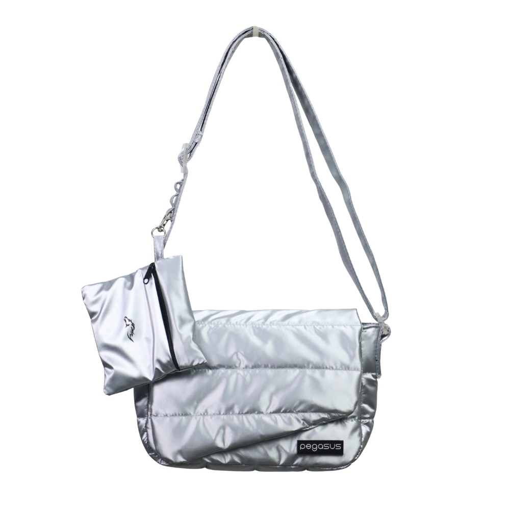 PEGASUS Bloom (Metalic) Crossbody สีเงิน