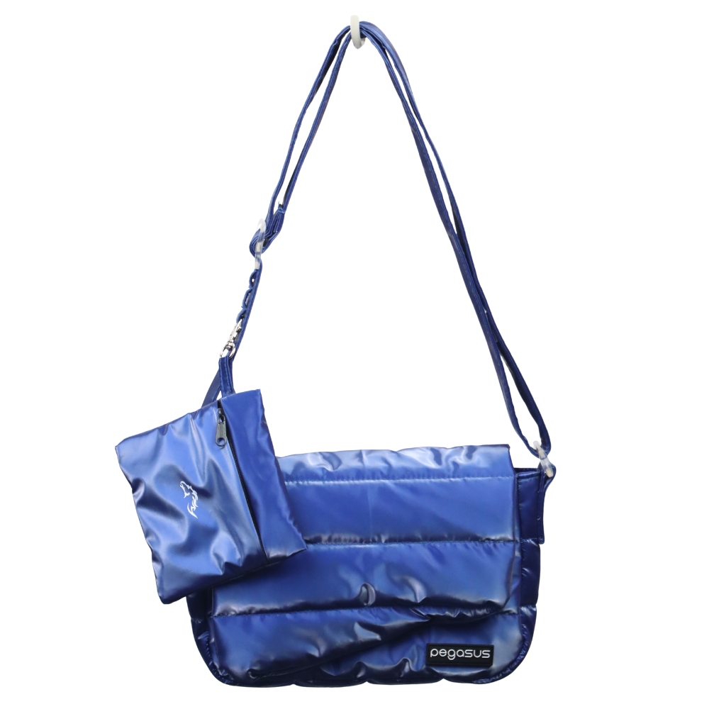 PEGASUS Bloom (Metalic) Crossbody สีน้ำเงิน