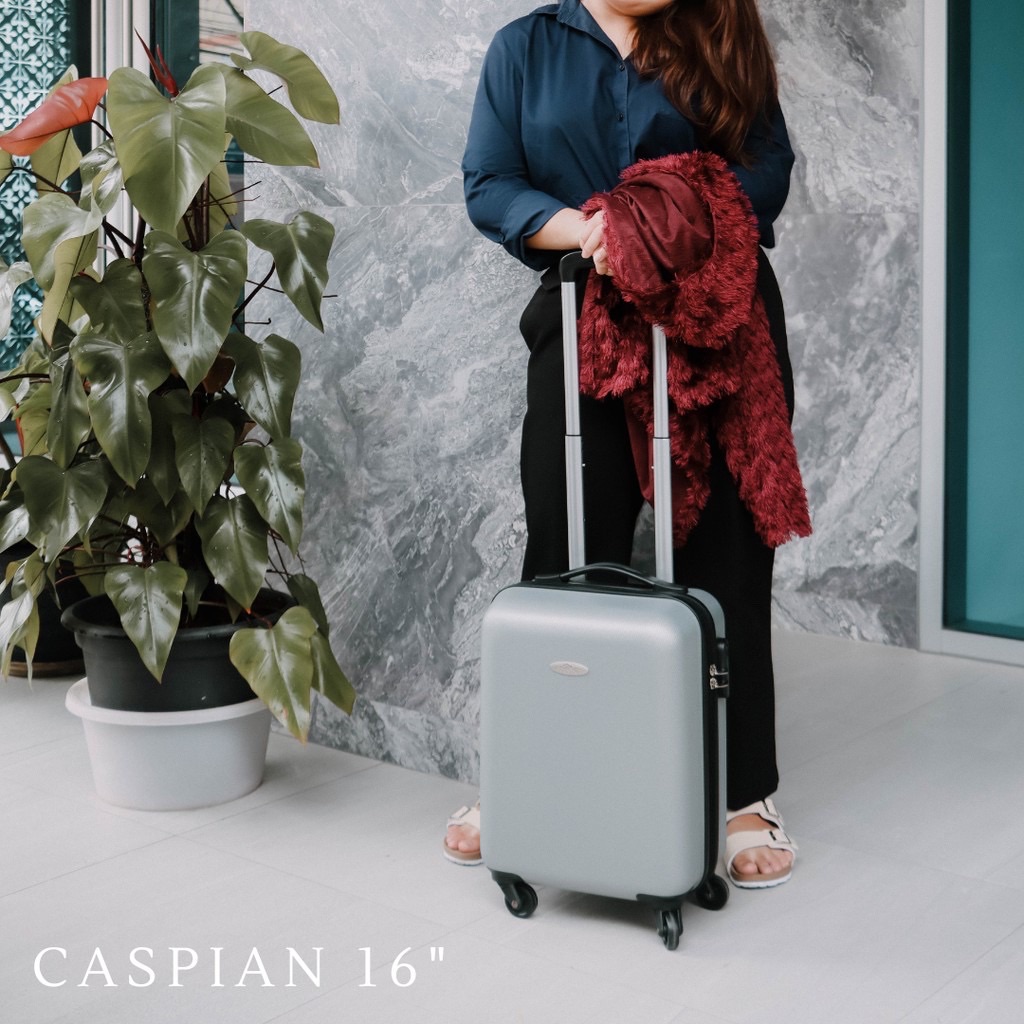 กระเป๋าเดินทางล้อลาก รุ่น Caspian ขนาด 16 นิ้ว สีเทา