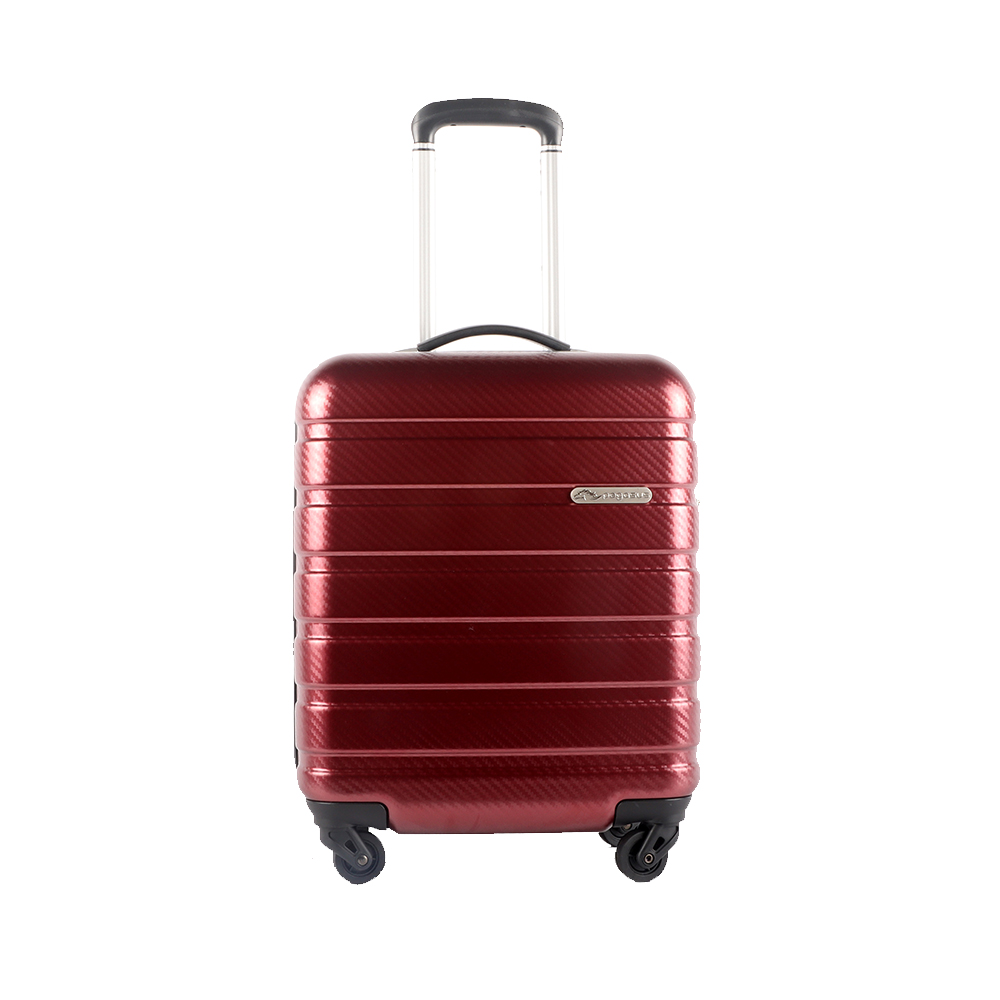 กระเป๋าเดินทางล้อลาก รุ่น LUSITANO ขนาด 18 นิ้ว สีแดงเคฟล่า