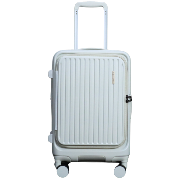 Pegasus กระเป๋าเดินทางเปิดหน้า ขยายข้างได้ รุ่น Phantom ขนาด 20 นิ้ว สีขาว