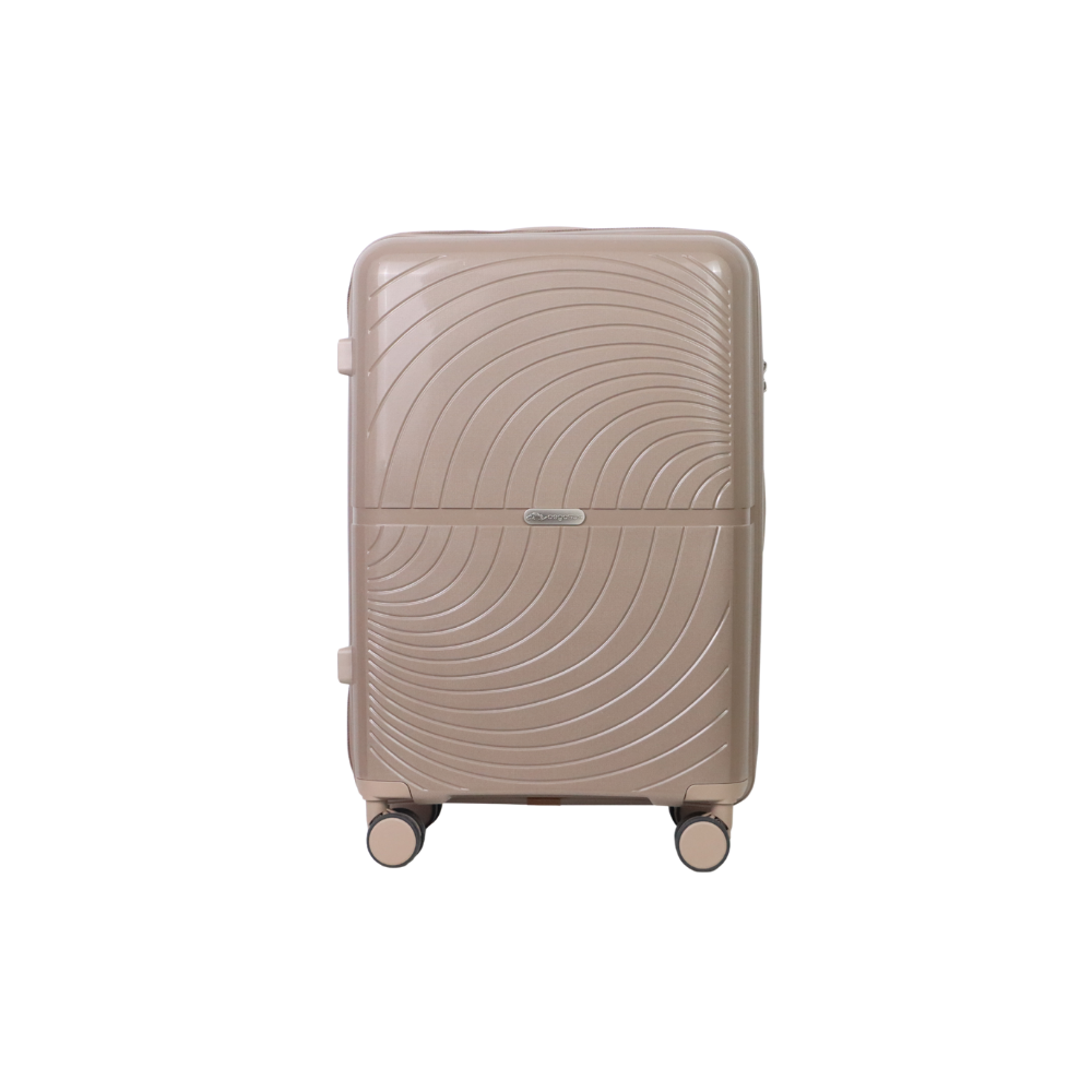 Pegasusกระเป๋าเดินทางล้อลากวัสดุPP รุ่น Velvet ขนาด 24" สีน้ำตาล