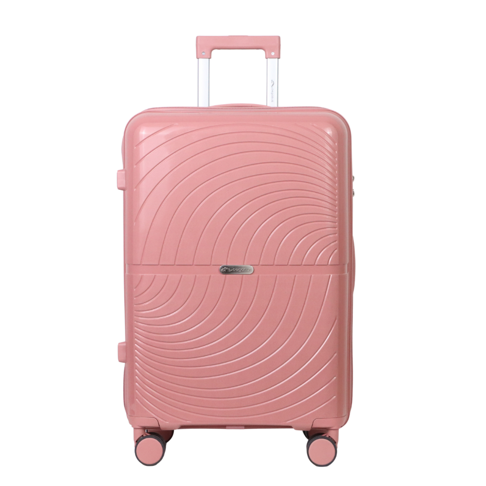 Pegasusกระเป๋าเดินทางล้อลากวัสดุPP รุ่น Velvet ขนาด 28" สีชมพู