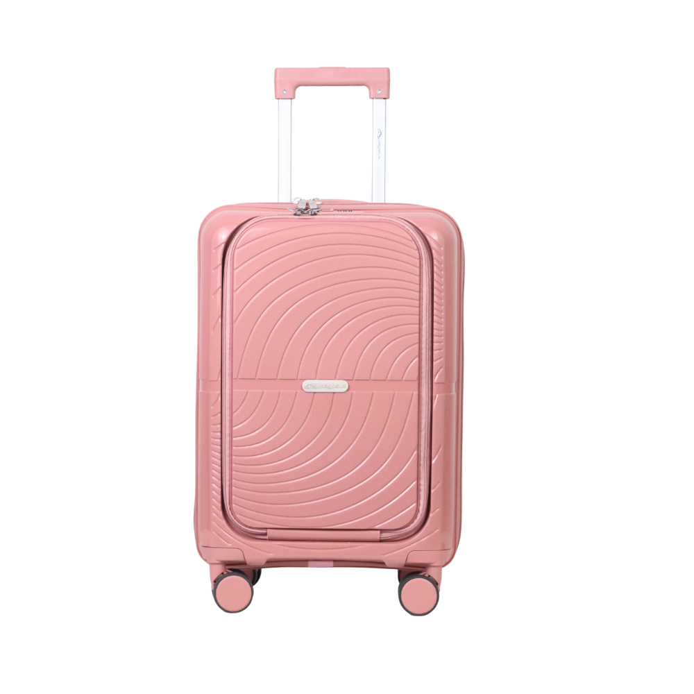 Pegasusกระเป๋าเดินทางล้อลากวัสดุPP รุ่น Velvet ขนาด 20" สีชมพู