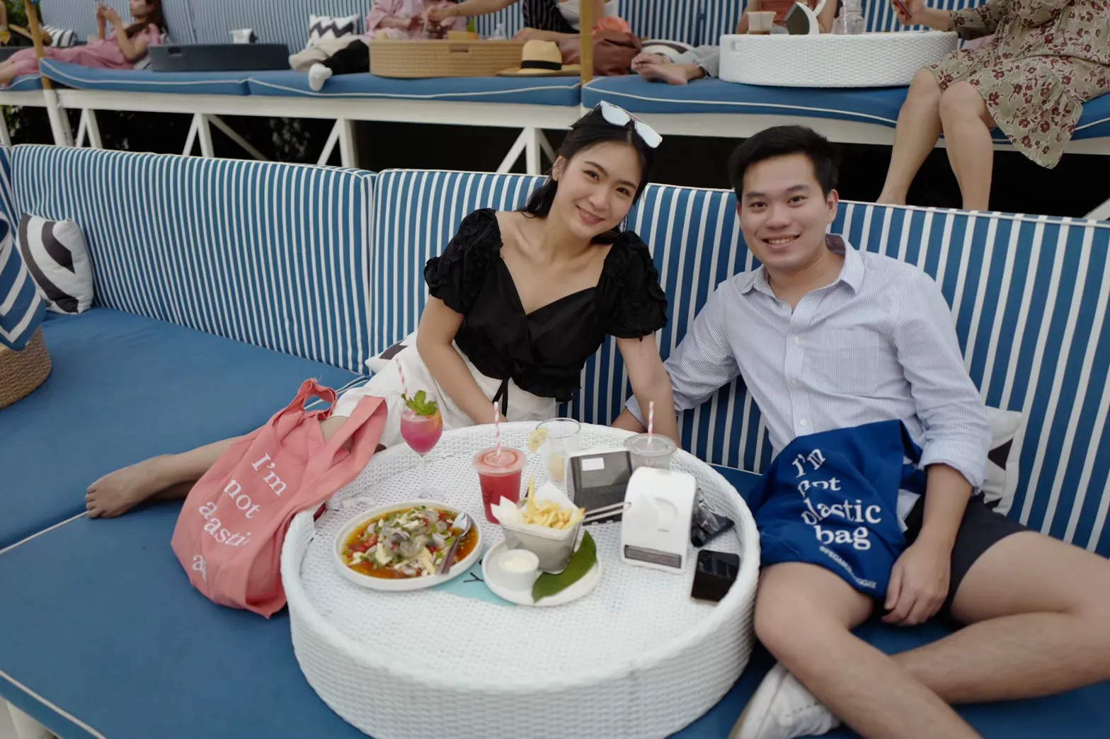 ถุงผ้าพิมพ์ลาย ถุงผ้าคู่รัก