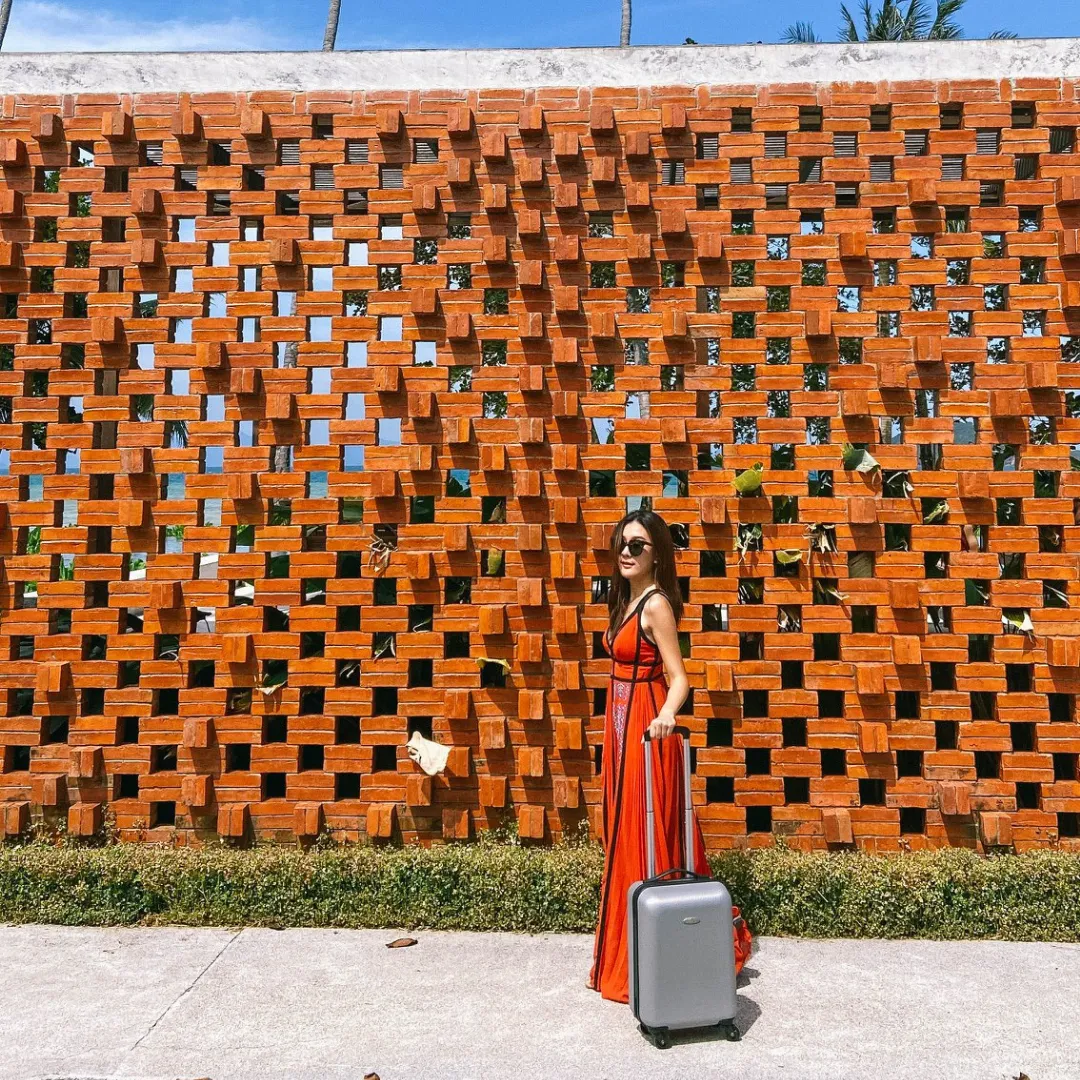 ผู้หญิงลาก กระเป๋าเดินทาง16นิ้ว สีเทา