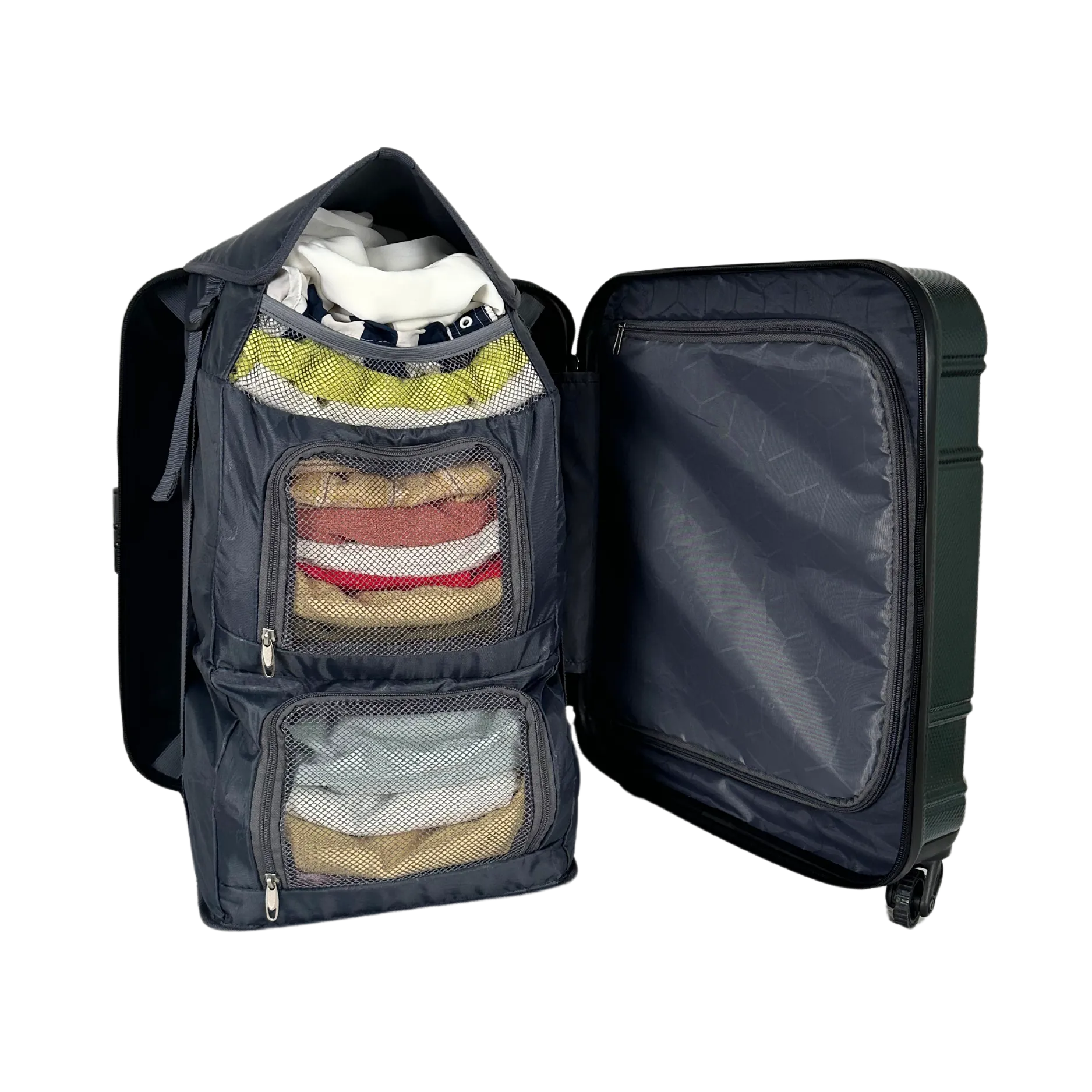 กระเป๋าจัดระเบียบเเนวตั้ง ทรงสูงหลายชั้น ชุดเซ็ทกระเป๋าเดินทาง รุ่น Pegasus 2x Carry-On Travel Organizer