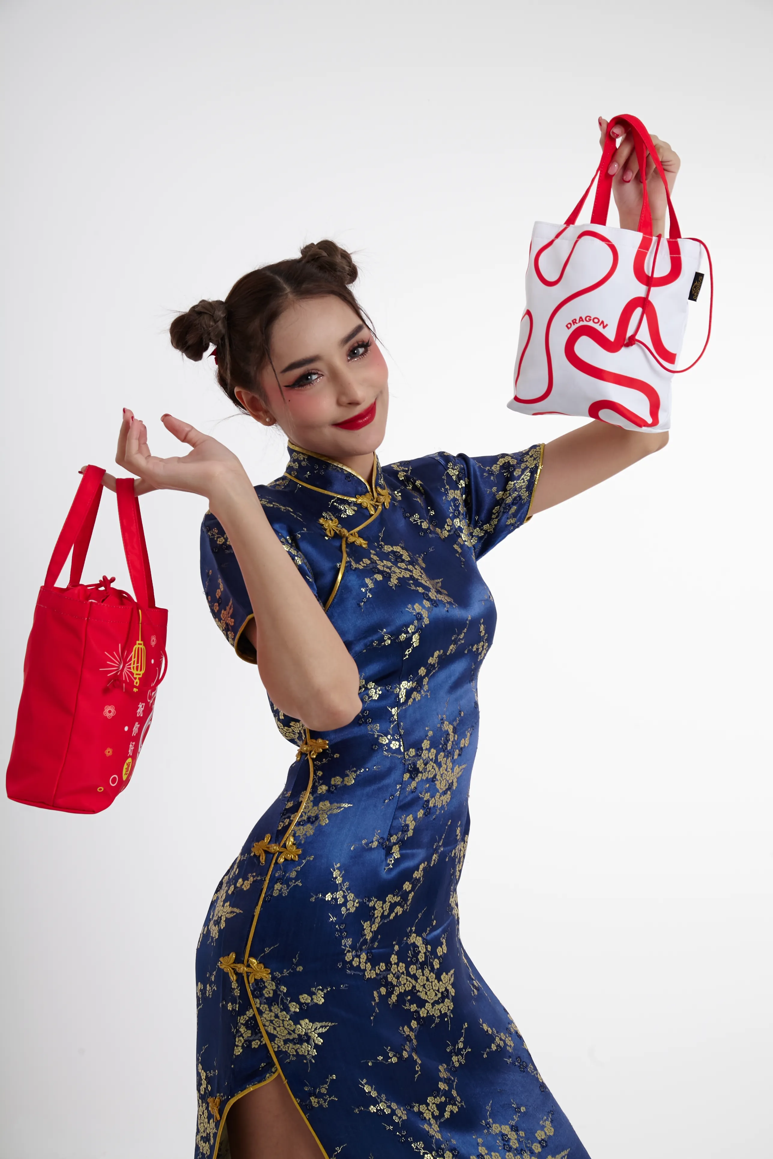 Lucky Bag CNY2024 ถุงส้ม หูรูด สีแดง