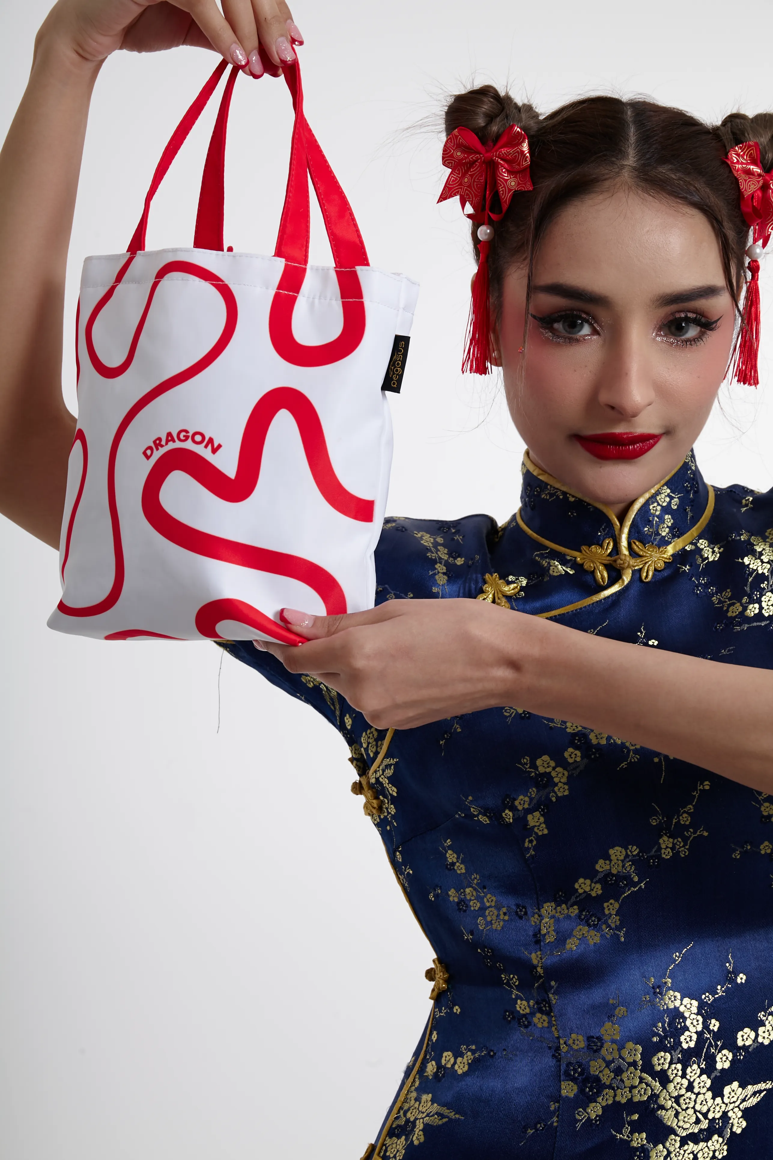 Lucky Bag CNY2024 ถุงส้ม หูรูด สีขาว