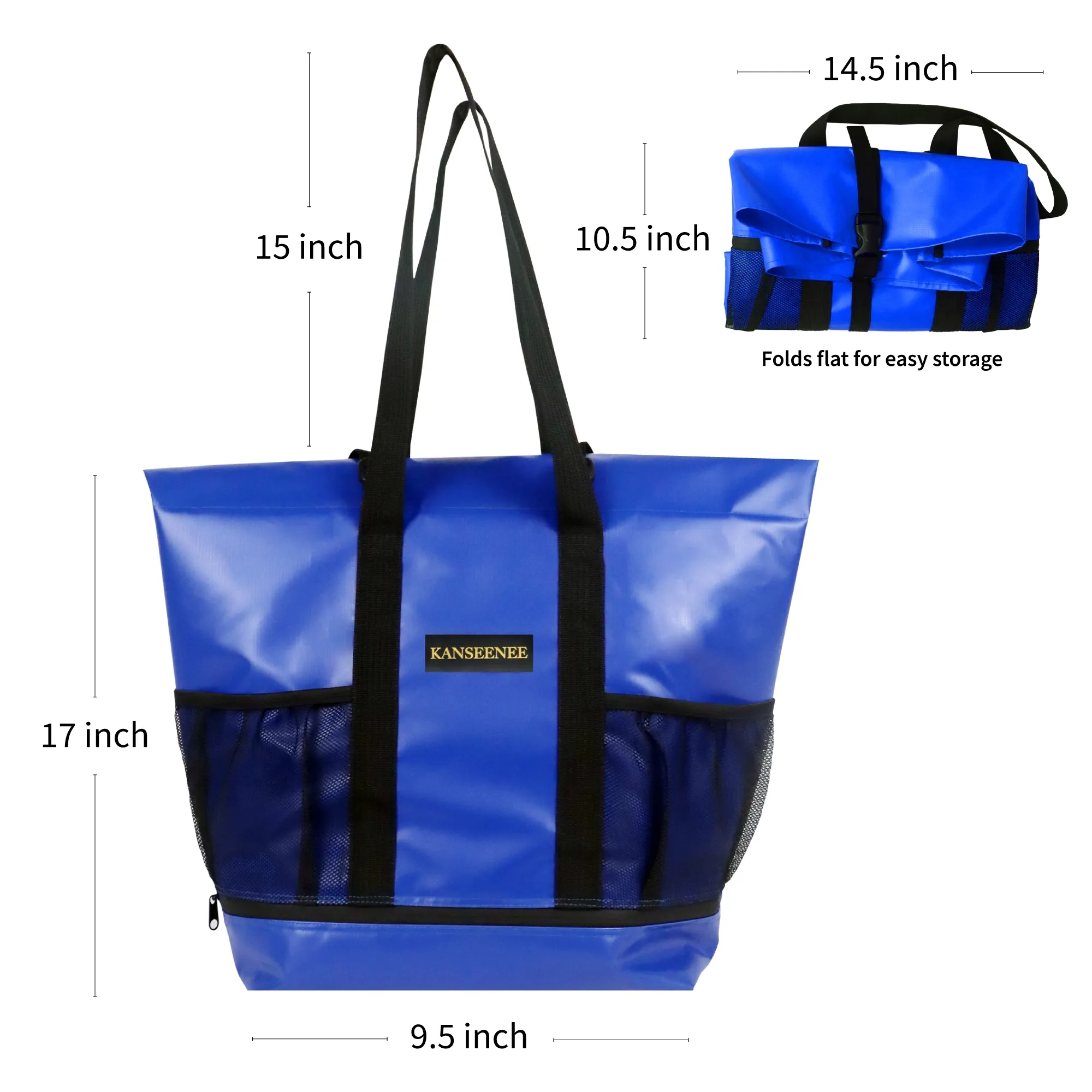 Pegasus Beach Bag กระเป๋าเก็บความร้อนเย็น สีน้ำเงิน
