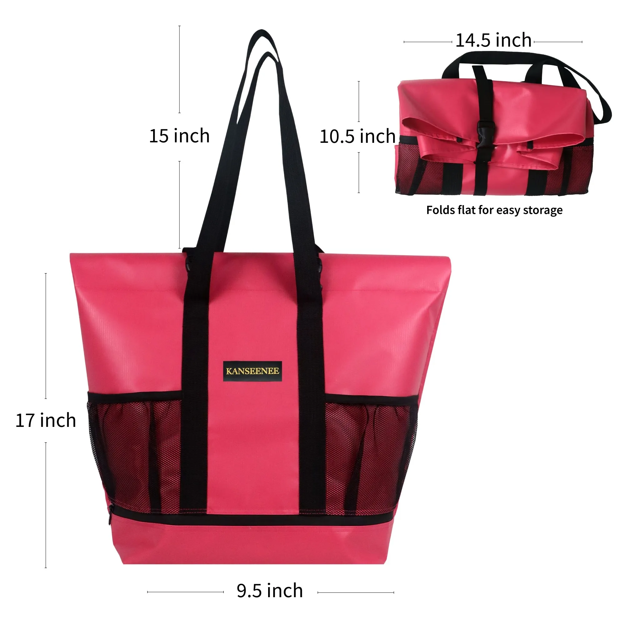 Pegasus Beach Bag กระเป๋าเก็บความร้อนเย็น สีชมพู
