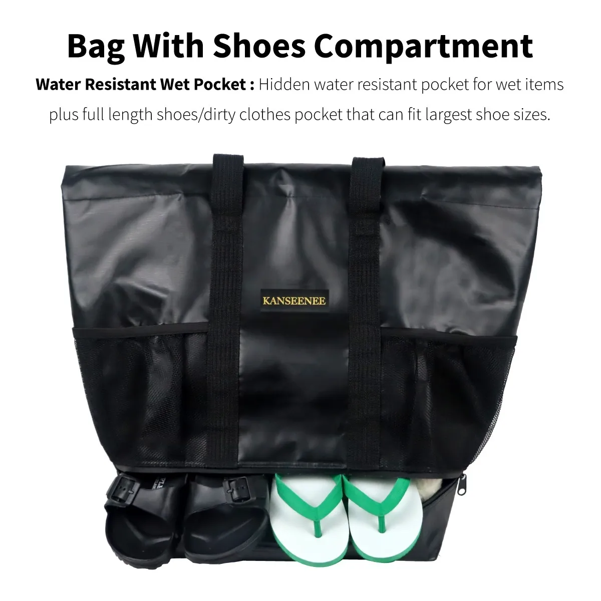 Pegasus Beach Bag กระเป๋าเก็บความร้อนเย็น สีดำ