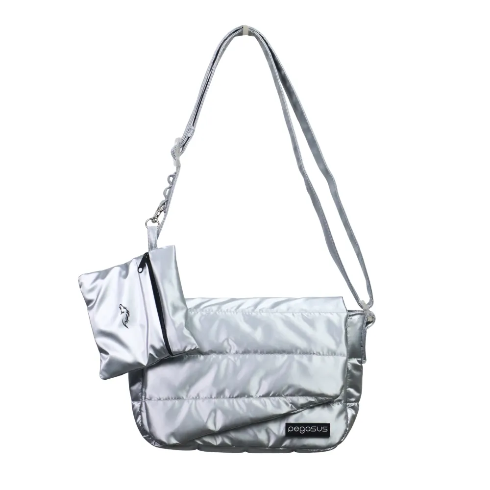 PEGASUS Bloom (Metalic) Crossbody สีเงิน