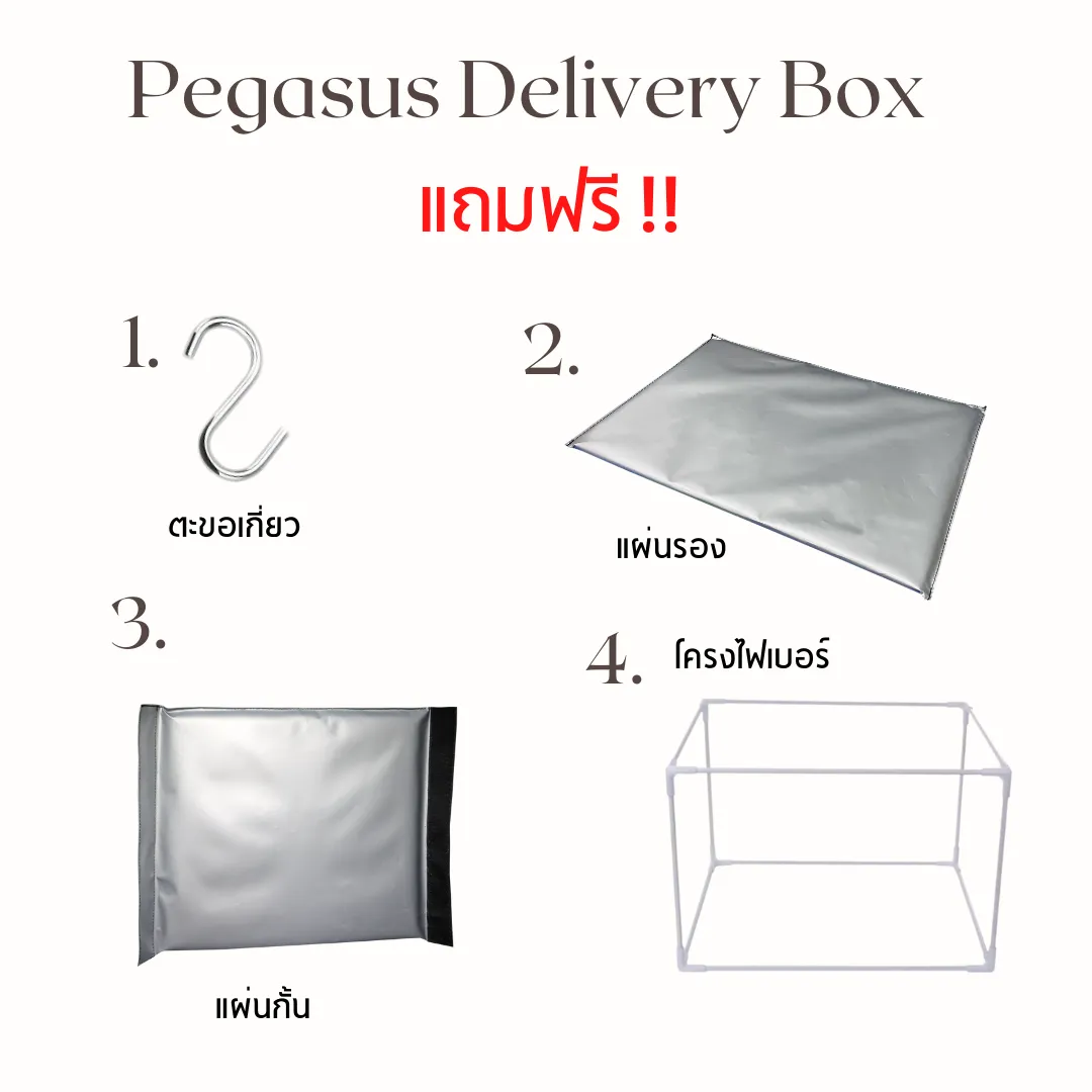 กระเป๋าเดลิเวอรี่ Delivery box สีเขียว ขนาด S