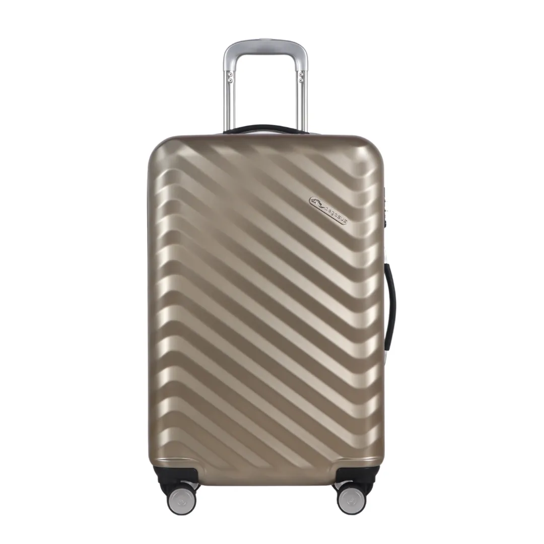 กระเป๋าเดินทางล้อลาก ขนาด 24 นิ้ว รุ่น Rocky สีทอง รุ่นใหม่ล่าสุด