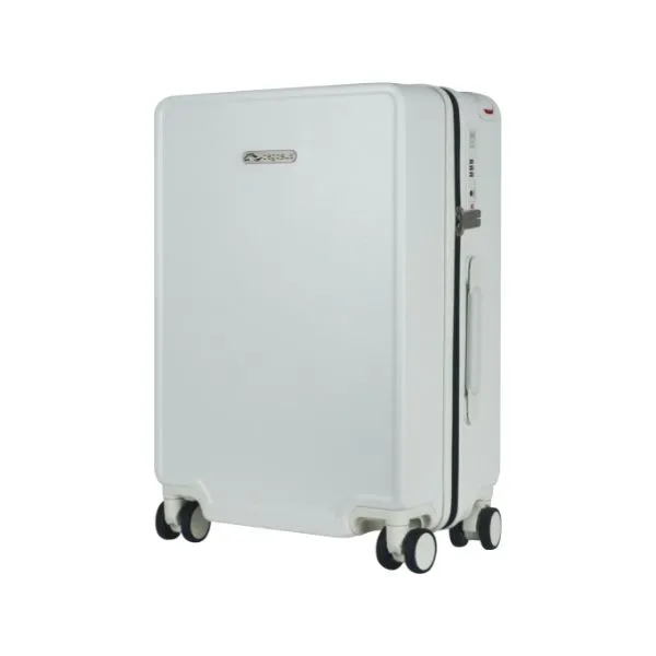 กระเป๋าเดินทางคันชักกว้าง  ขนาด 20 นิ้ว มี TSA Lock  มีช่องเสียบUSB และช่องใส่ขวดนํ้า รุ่น HARNESS 20" สีขาว