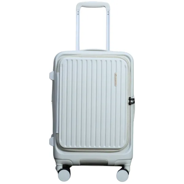 Pegasus กระเป๋าเดินทางเปิดหน้า ขยายข้างได้ รุ่น Phantom ขนาด 20 นิ้ว สีขาว