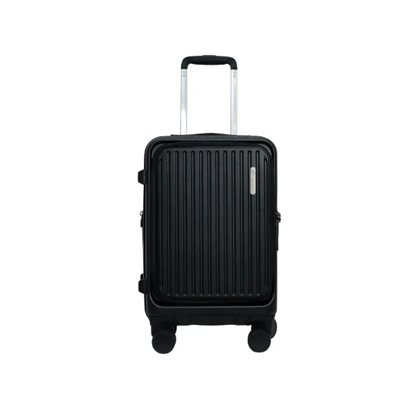 Pegasus กระเป๋าเดินทางเปิดหน้า ขยายข้างได้ รุ่น Phantom ขนาด 20 นิ้ว สีดำ