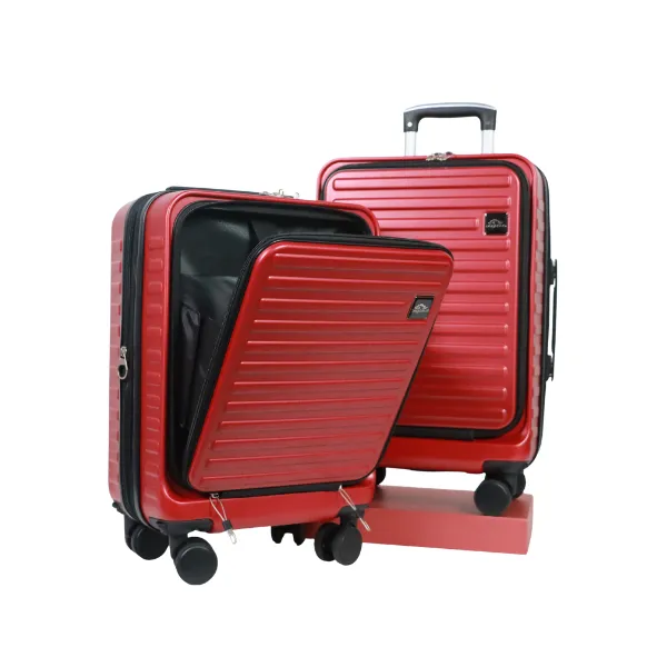 Pegasus กระเป๋าเดินทางเปิดหน้าใส่โน๊ตบุ๊ค ขยายข้าง ถอดล้อได้ รุ่น Luna  ขนาด 20 นิ้ว สีแดง Red