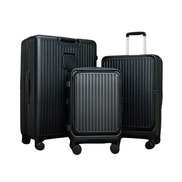 Pegasus กระเป๋าเดินทางเปิดหน้า ขยายข้างได้ รุ่น Phantom ขนาด 20 นิ้ว สีดำ