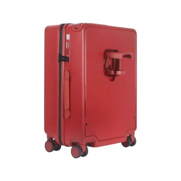 กระเป๋าเดินทางคันชักกว้าง  ขนาด 20 นิ้ว มี TSA Lock  มีช่องเสียบUSB และช่องใส่ขวดนํ้า รุ่น HARNESS 20" สีแดง