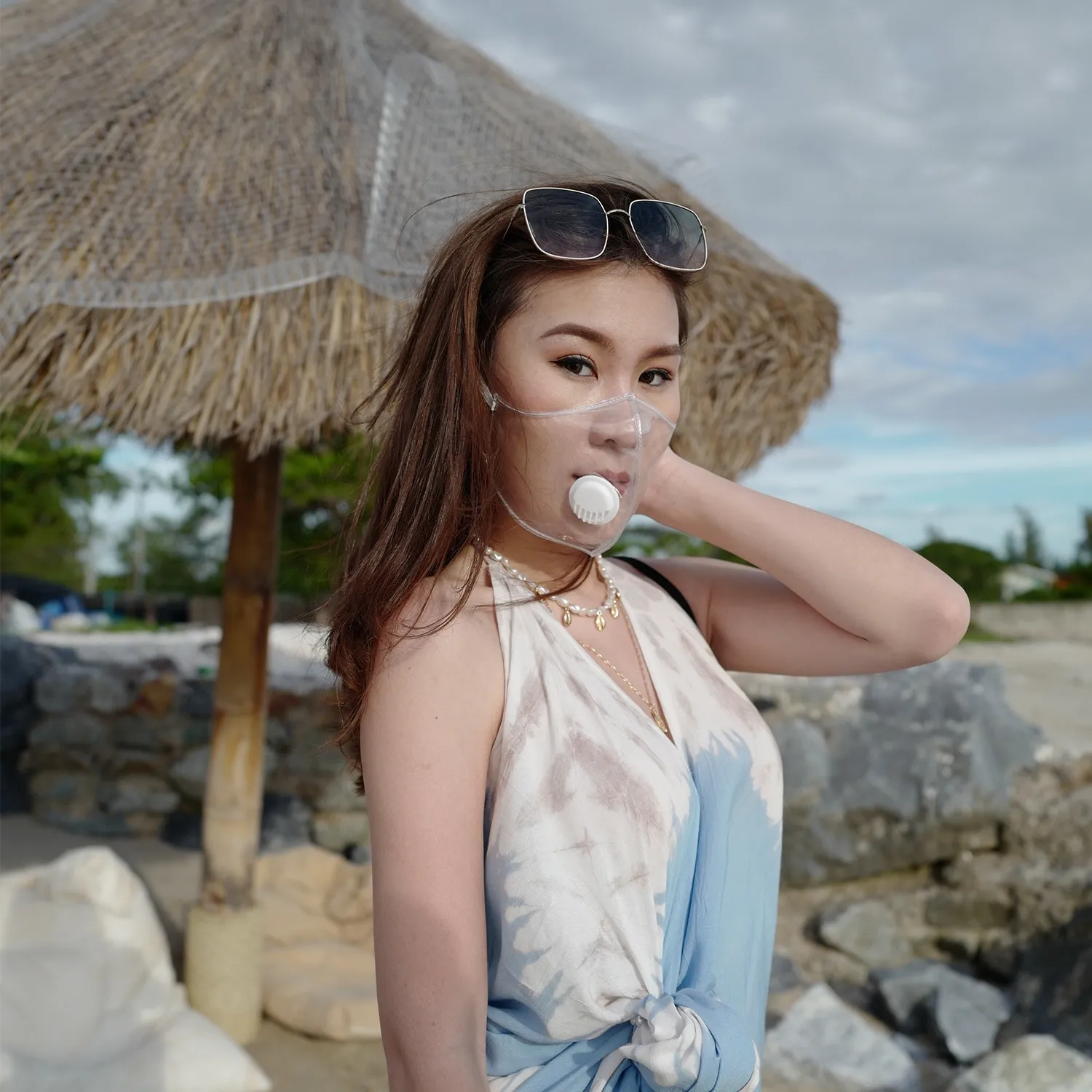 หน้ากาก Pegasus cover face shield สำหรับสายเเฟชั่น แบบมีวาล์ว