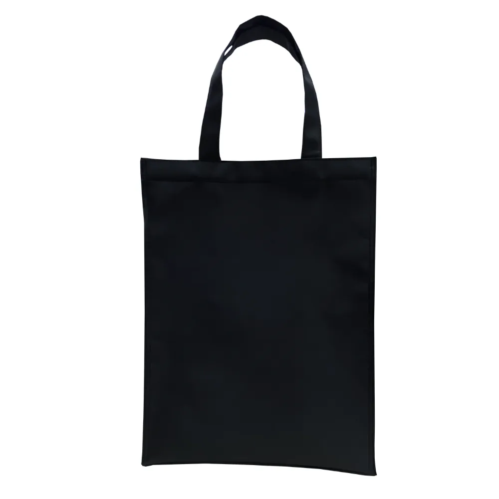 กระเป๋าผ้า กระเป๋าผ้าลดโลกร้อน กระเป๋าผ้าใส่เอกสาร  กระเป๋าถือ กระเป๋าเอกสาร ใส่กระดาษขนาด A4 ได้ สีดำ