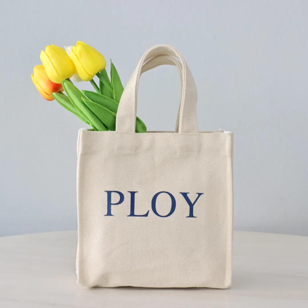 Shopping Bag ใบเล็ก หูหิ้วสีขาว B05