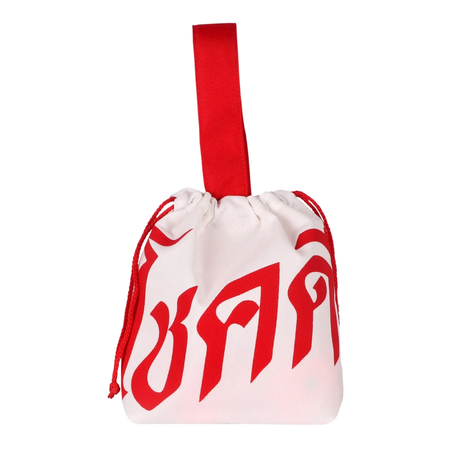 Lucky Bag ถุงส้ม หูรูด สีขาว