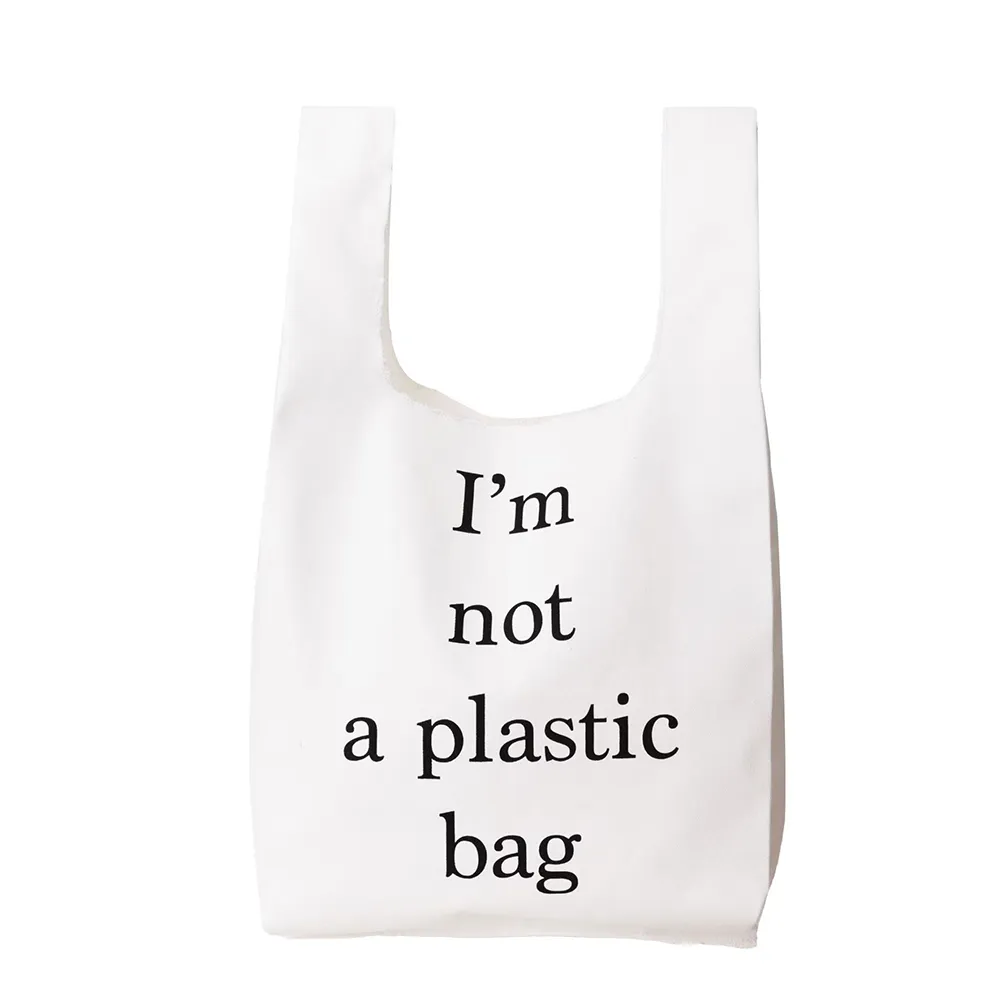 ถุงผ้ารักษ์โลก Shopping Bag สีขาว