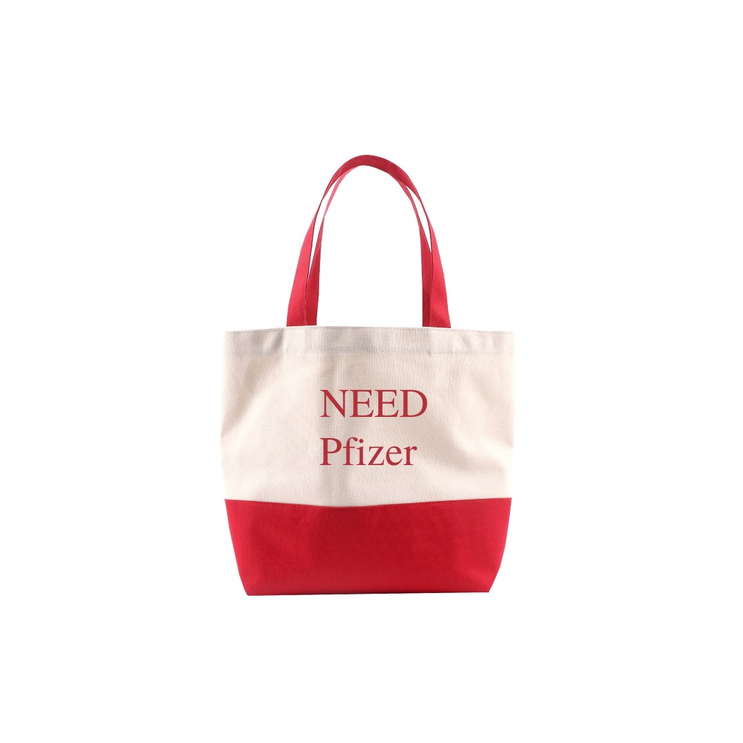 Shopping Bag Red NEED Pfizer (Small)