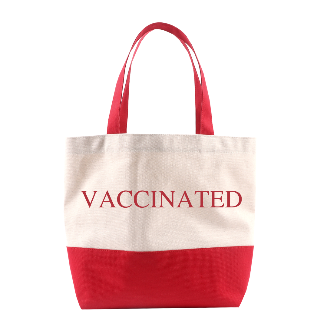 Shopping Bag Red Vaccinated (Large)