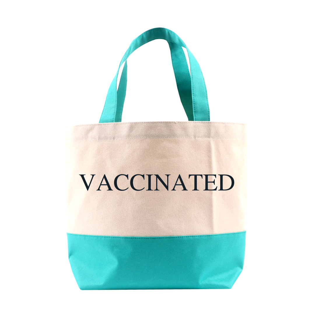 Shopping Bag Green Vaccinated (Large)